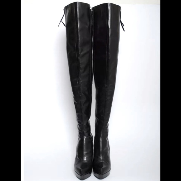 Louis Vuitton
Black Leather High Heels Over The Knee Platform Size Us 8.5 Boots - Picture 2 of 7